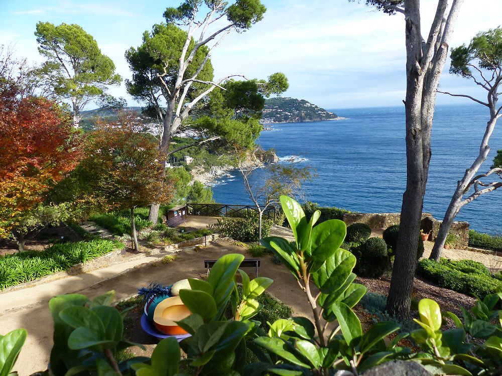 Jardin botanique avec vue mer