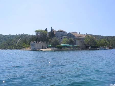 Monastère sur l'îlot de Mljet