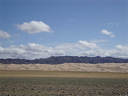Vue sur les dunes de Khongoryn Els