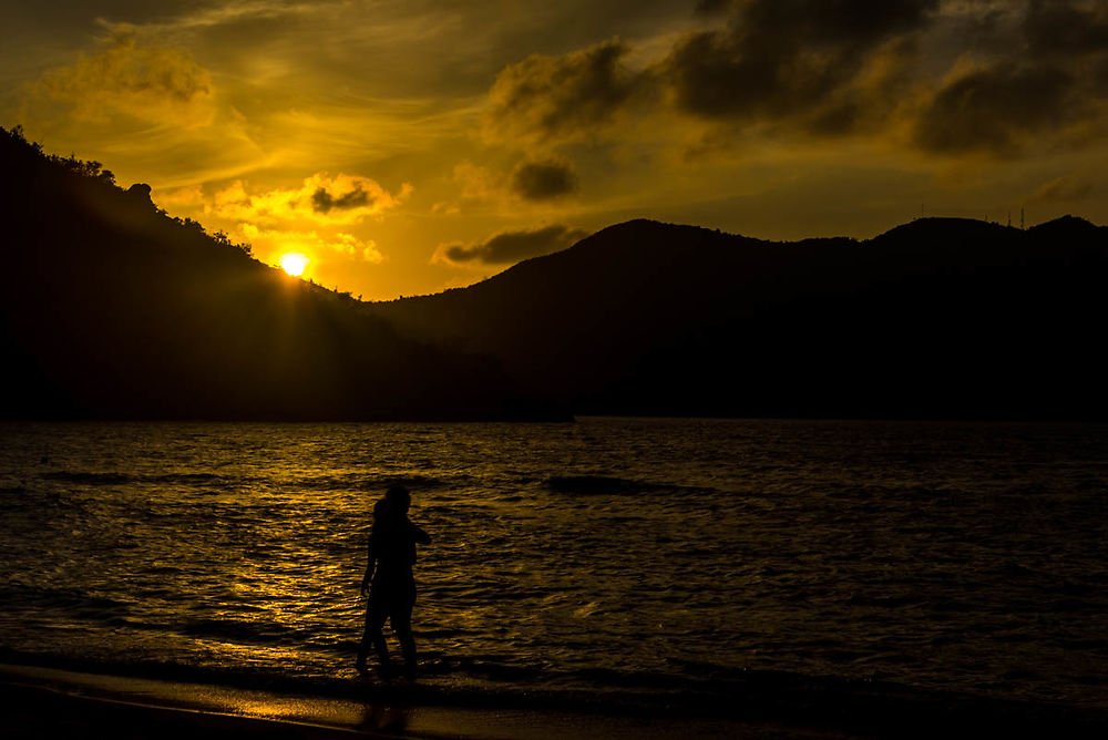 Coucher de Soleil sur l'océan Indien