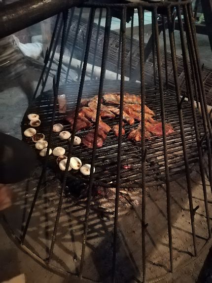 Barbecue en Colombie, à Palomino