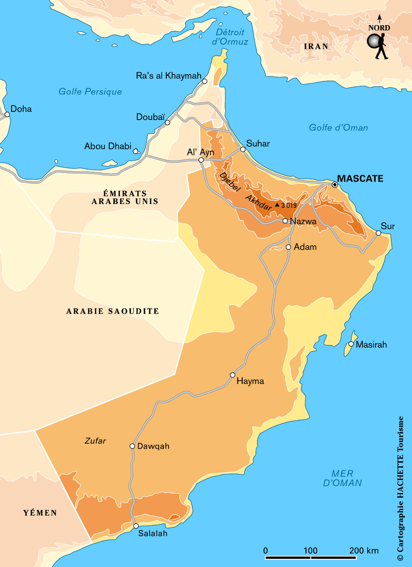 Carte Oman / Plan Oman