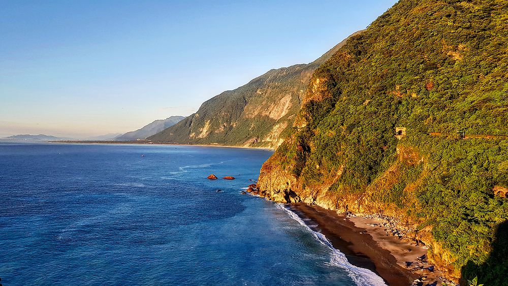 Vue sur les falaises de Qingshui