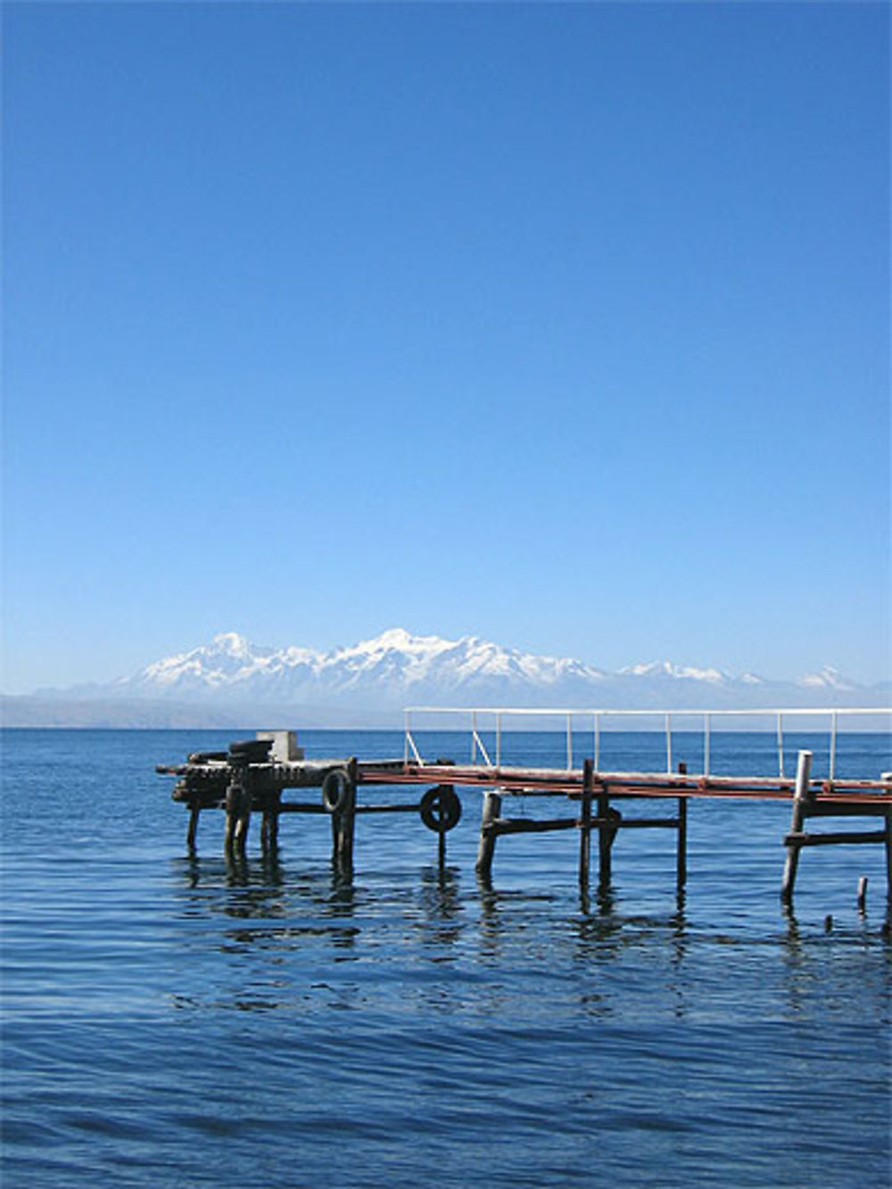 Ponton pour acoster sur la isla de la luna