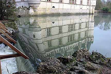 Azay-le-Rideau dans l'eau