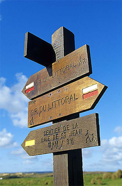 Sentier de randonnée sur la Côte d'Opale