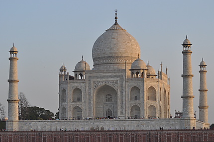 Taj Mahal au coucher de soleil