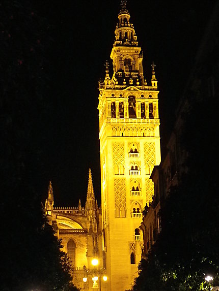 La tour Giralda la nuit