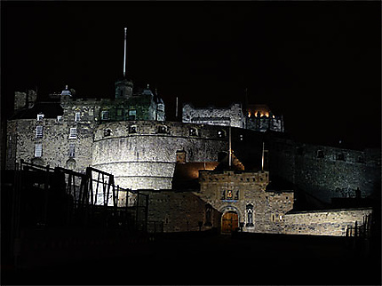 Edinburgh castle by night