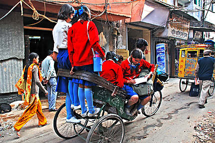 écolières à Delhi Pahar Ganj