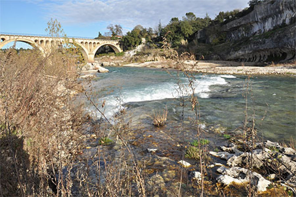 Les Berges du Gardon en hiver