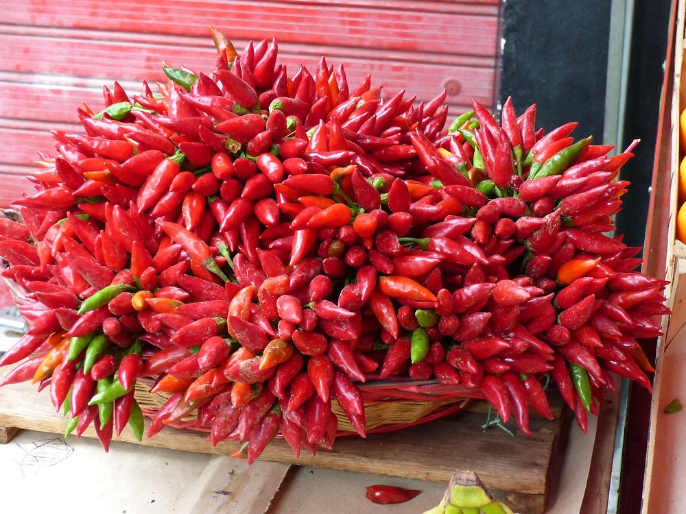 Des bouquets de piments pour quelques euros