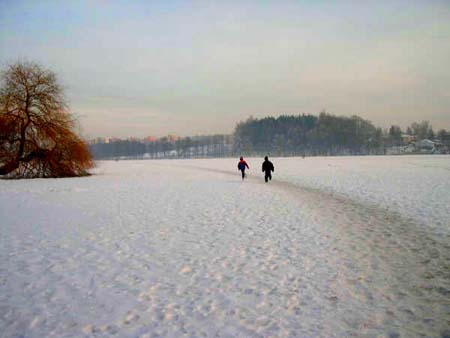 Lac gelé de Jindrichuv Hradec Lac gelé de Jindrichuv Hradec