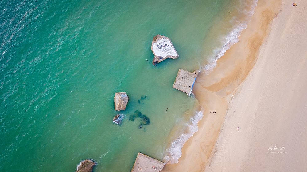 Plage de Capbreton vue du ciel 