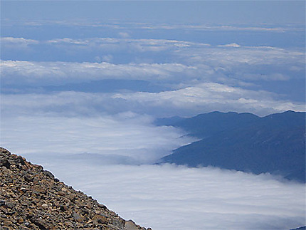 Par dessus les nuages, au sommet du Teide