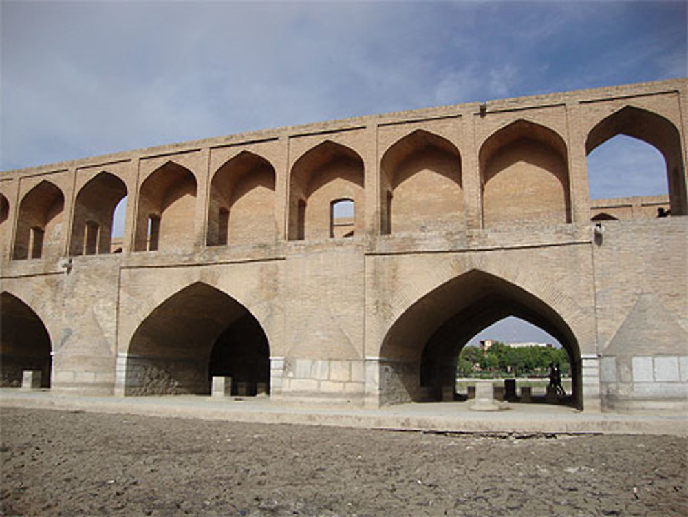 Rivière Zayandeh à sec 