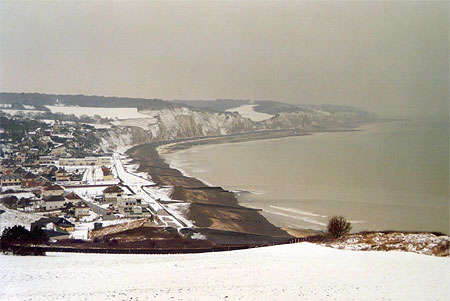 Pourville sous la neige Pourville sous la neige