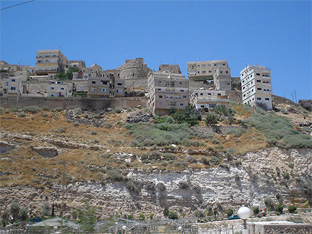 Vue de la citadelle de Kerak