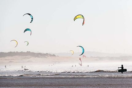 Essaouira, La plage, Fascinant kitesurf