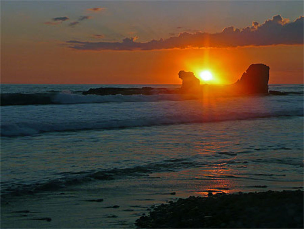 Coucher de soleil sur le Pacifique