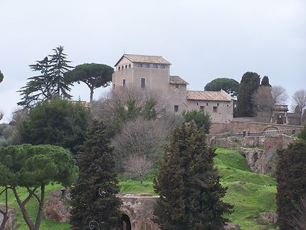Palais Flavien en haut du Forum