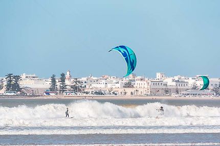 Essaouira, la plage, Fascinant kitesurf