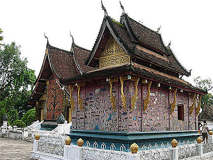 Détails temple Wat Xieng Thong à Luang Prabang