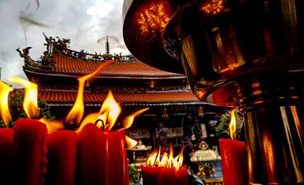 Candle in the wind, temple de Longshan