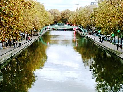 Canal Saint Martin l'automne