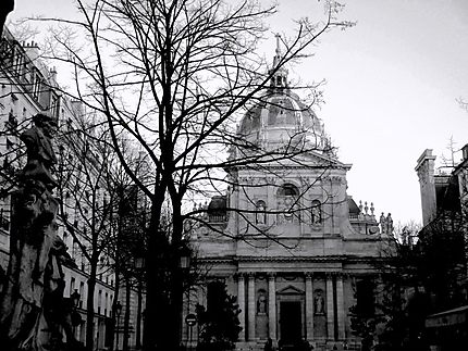 L'Eglise de la Sorbonne en hiver