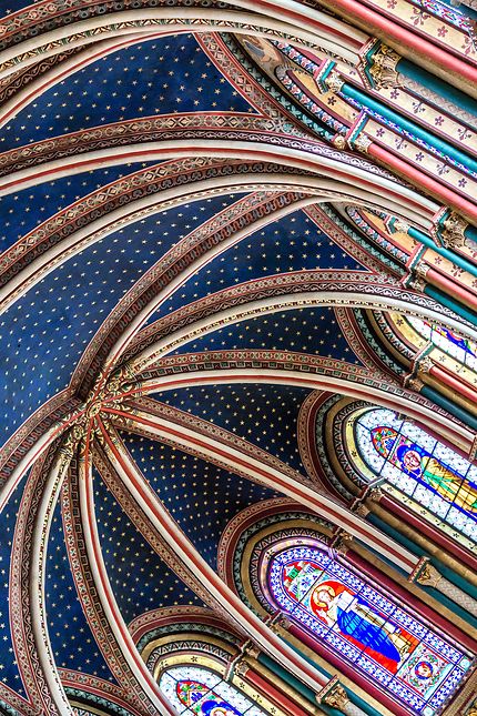 Chœur et vitraux, église Saint-Germain-des-Prés