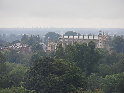 Chapelle de Eton College, vue de Windsor Castle