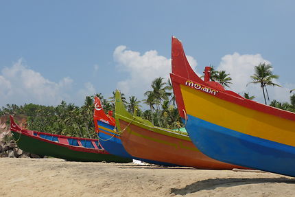 Barques indiennes hautes en couleurs