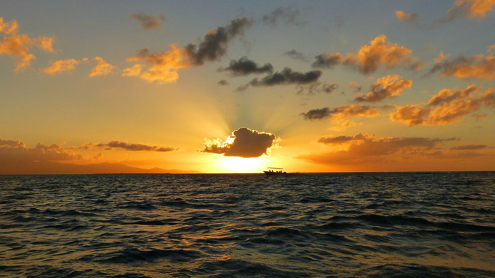 Coucher de soleil en quittant la mangrove