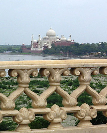 Depuis le Fort Rouge d'Agra