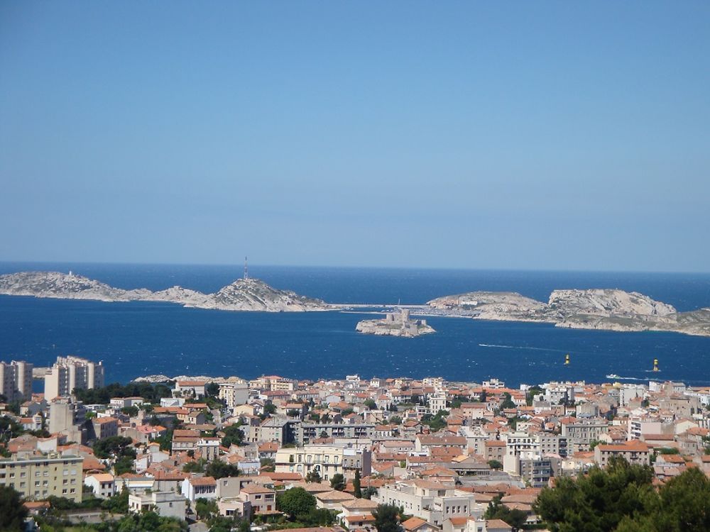 Vue sur les îles du Frioul