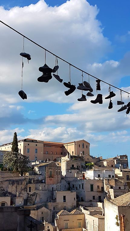 Corde à chaussures à Matera !