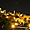 Vue nocturne sur la ville de Corte, en Corse