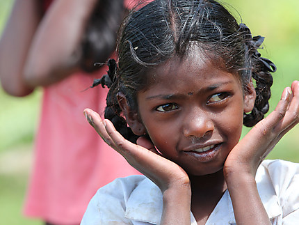 Jeune Tamoule au Sri Lanka