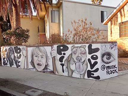 Street art Enfants à Venice Beach