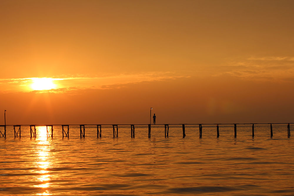 Coucher de soleil à Mabul