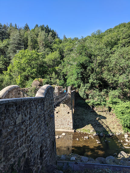 Pont suspendu en Ardèche 