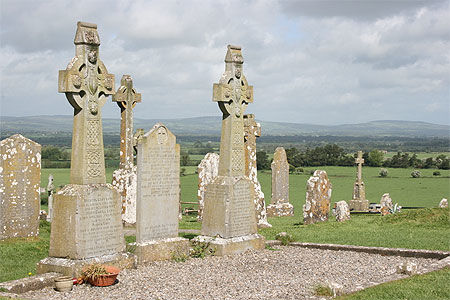Le cimetière de rock of Cashel