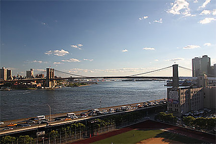 Vue du pont de Manhattan