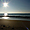 Coucher de soleil sur la plage de Breidavik