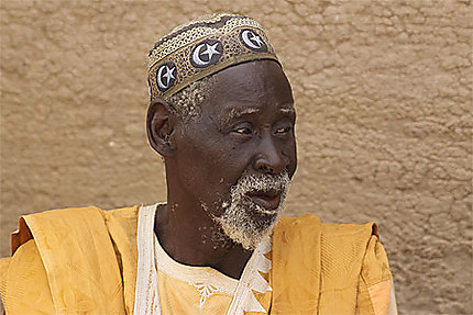 Vieux malien à Djénné