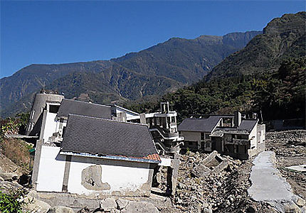Maisons effondrées