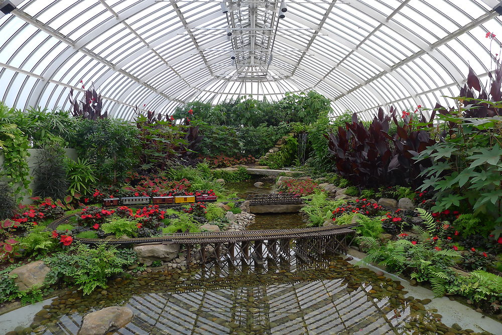 Intérieur du Phipps Conservatory