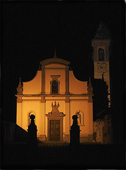 Eglise de nuit à Zelbio