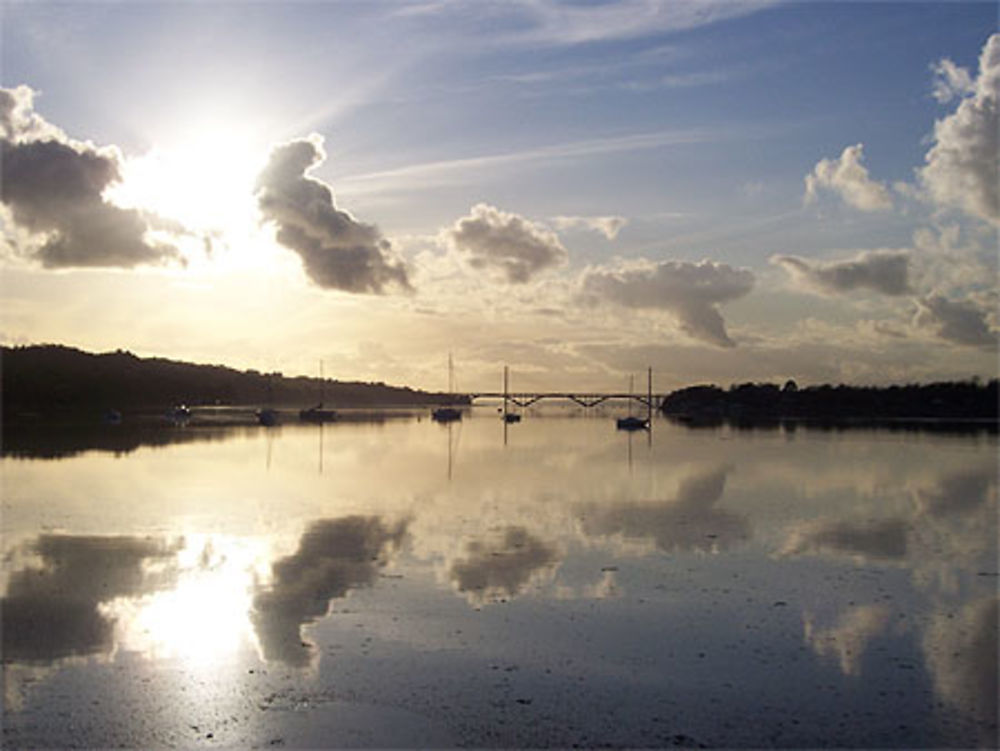 La rade de Brest vue du Douvez